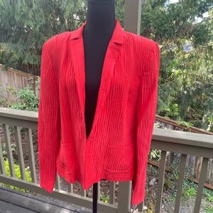 Jones New York Linen/Silk blend blazer. Size 16 NWT
